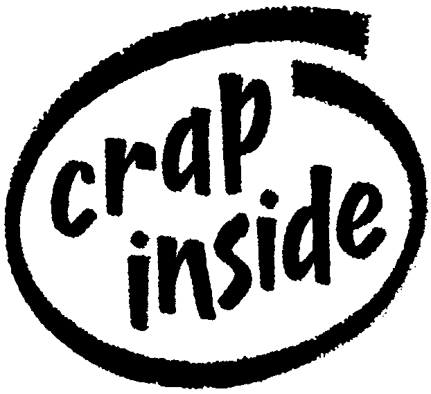 "crap inside" logo